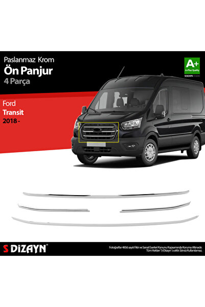 S Dizayn S-Dizayn Ford Transit Krom Ön Panjur 4 Prç. 2018 Üzeri 5936180