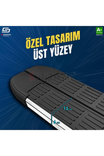 S Dizayn Hyundai Tucson 4 S-Line Krom Yan Basamak 173 Cm 2021 Üzeri A+ Kalite HY-TU4-YBS-SL-KA-173