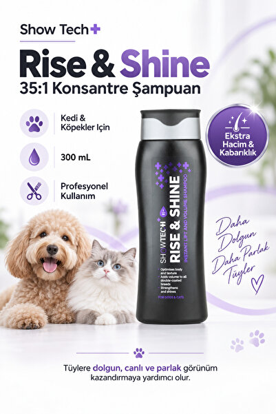 Showtech Kabartıcı ve Dolgunlaştırıcı Kedi Köpek Şampuanı 300 ml - 35:1 Konsa...