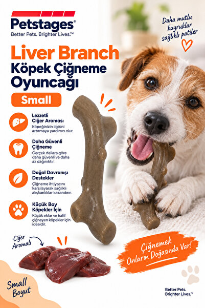 PetStages Liver Branch Köpek Çiğneme Oyuncağı Small