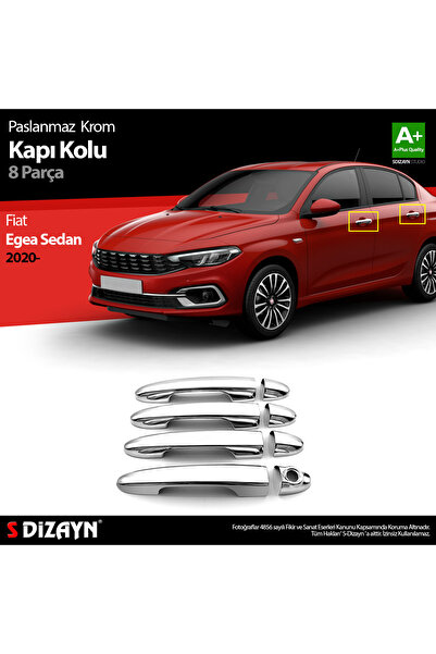 S Dizayn S-Dizayn Fiat Egea SD Krom Kapı Kolu 8 Prç. 2020 Üzeri 5824130