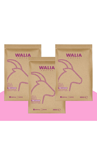 WALIA COFFEE ETHIOPIA TÜRK KAHVESİ 100 GR X 3 ADET