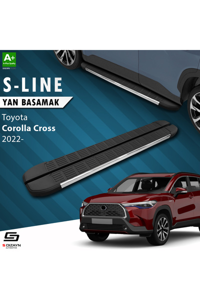 S Dizayn Toyota Corolla Cross S-Line Krom Yan Basamak 183 Cm 2022 Üzeri TO-CO...