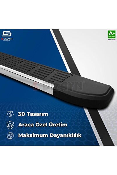 S Dizayn Hyundai Tucson 4 S-Line Krom Yan Basamak 173 Cm 2021 Üzeri A+ Kalite HY-TU4-YBS-SL-KA-173