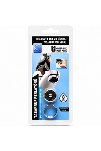 UniversalSaverKits One Key Touch Faucet Aerator 8 Lit/Min. Flow