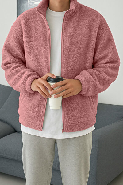 GHASSY CO Men's Pro Thermal Inner Outer Sherpa Autumn Winter Full Zip Plush S...