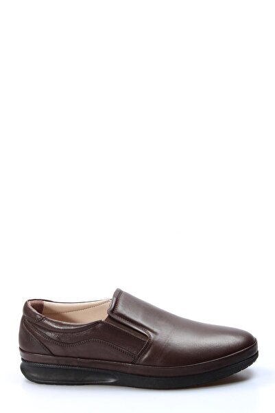 FAST STEP Genuine Leather Orthopedic Brown Men's Casual Shoes 662MBAECCO