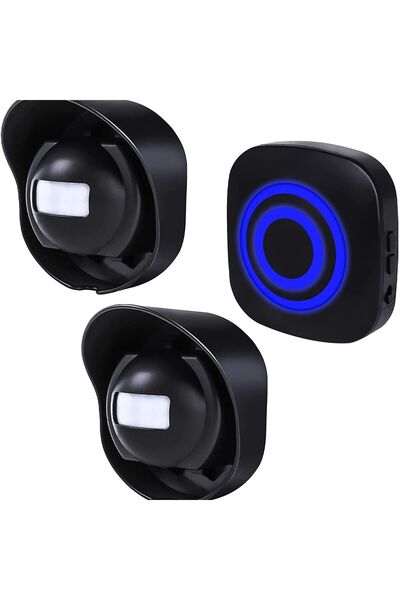 Choice3 EU 2 sensors 1 receiver Wireless PIR Motion Sensor Doorbell Detector ...