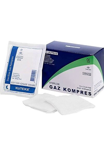Seburem Steril Gaz Kompres Set 7,5 cm x 7,5 cm 4 Kat 25 Adet