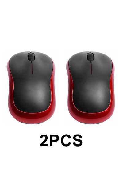 Choice4 Red 2pcs New M185 Mini Wireless Mouse Comfortable Portable Mouse Mice...