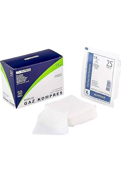 Seburem Steril Gaz Kompres Set 7,5 cm x 7,5 cm 4 Kat 50 Adet
