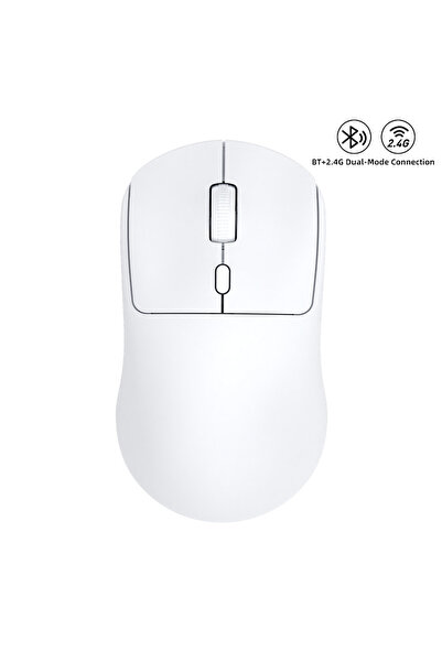 Choice1 WHITE Wireless 2.4G USB Bluetooth Lightweight 1600 DPI Mouse Ergonomi...