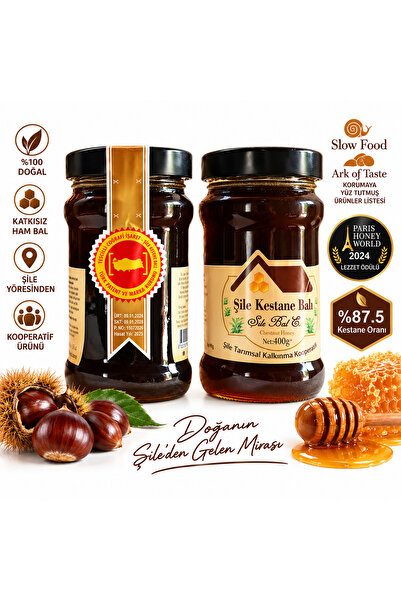 Şile Natural Ödüllü Şile Kestane Balı 400 g – 2024 Paris Lezzet Ödüllü İstanb...