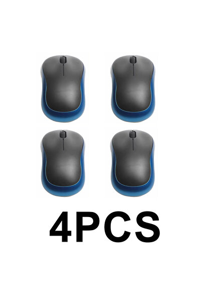 Choice6 Blue 4pcs New M185 Mini Wireless Mouse Comfortable Portable Mouse Mic...
