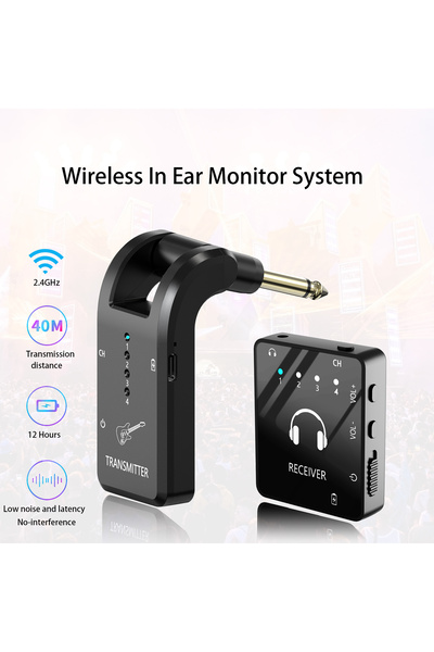 Choice MB-9 Wireless In Ear Monitoring System, 2.4GHz Wireless IEM System wit...
