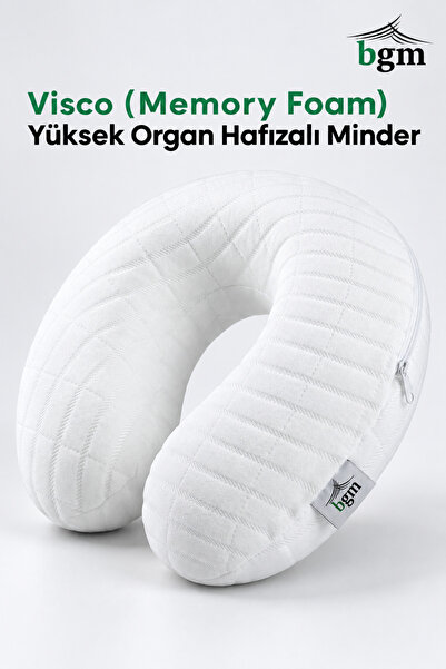 bgm Visco Ortopedik Seyahat Yastığı Beyaz
