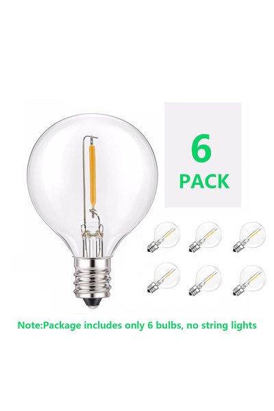 Choice عبوة من 6 مصابيح LED خارجية من نوع E12 بجهد 220-240 فولت (6/25 قطعة) م...