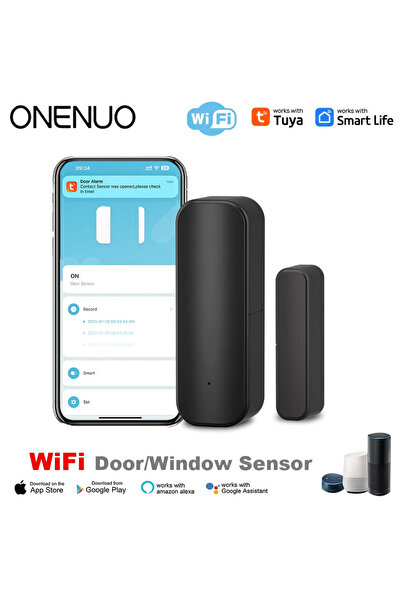 Choice1 WiFi WiFi or ZigBee Door Window Sensor Smart Home Wireless Door Open ...
