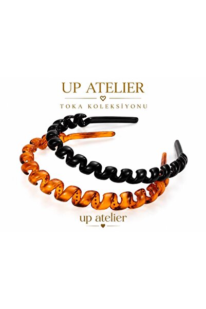 Up Atelier 2'li Burgu Taç Siyah Ve Kahverengi 2 adet