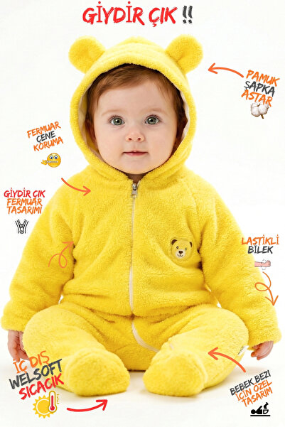 Baby Animals Welsoft Plush Zippered Winter Unisex Baby Girl and Boy Sleeping ...