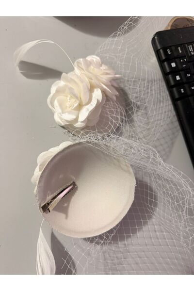 bba new trend Vualet, Tulle Bridal Crown Wedding Accessory, Wedding Cap Vualet, Wedding Hat, Wedding Cap, Bridal Cap,