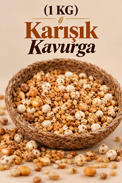 ÜLKÜ KURUYEMİŞ (1 KG) Karışık Kavurga Hediyelik Atıştırmalık - 1. Sınıf Premi...