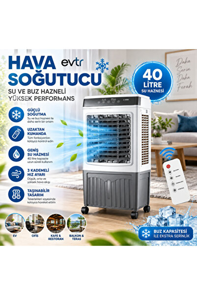 EVİMİST HAVA SOĞUTUCU & KLİMA & VANTİLATÖR ( 3 KADEME & 100W ) ( TAŞINABİLİR ...