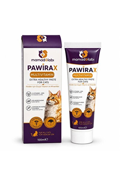 pawirax Multivitamin Kedi Maltı 100 ml – Tüy Dökülme Engelleyici I Tüy Yumağı...