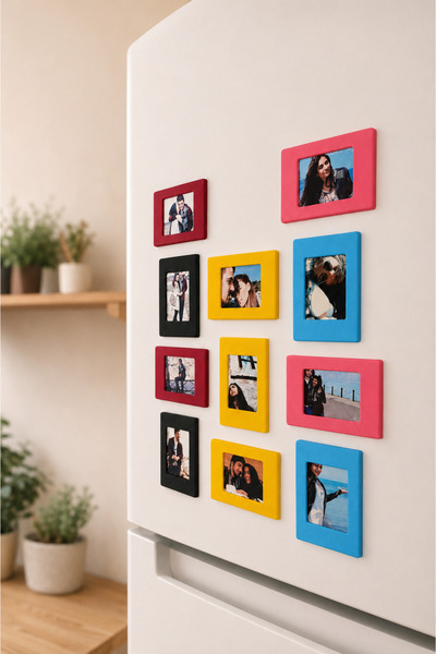 Genel Markalar 3D BASKI KİŞİYE ÖZEL FOTOĞRAFLI MAGNET ÇERÇEVE – 10 ADET