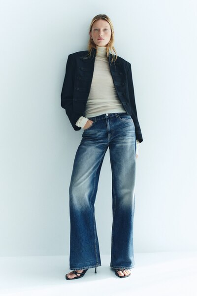 H&M Tall Fit Wide Regular Waist Jeans