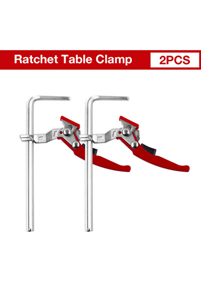 Choice 2PCS 2PCS 160x60mm Quick Guide Rail Ratchet Clamp Woodworking F Clamp ...