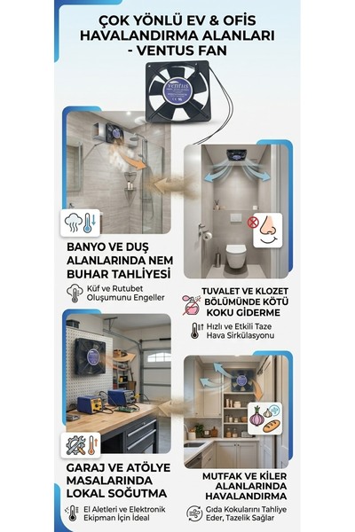 erşahaydınlatma 220 volt soğutma fanı 12x12x2.5 cm metal gövde