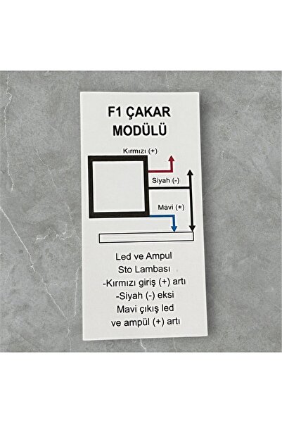 Genel Markalar 12 - 24 volt F1 Çakar modülü devresi