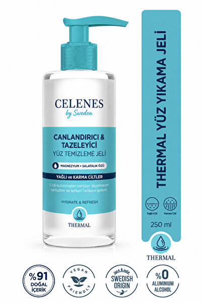 Celenes Thermal Facial Cleansing Gel Oily-Combination Skin 250 ml