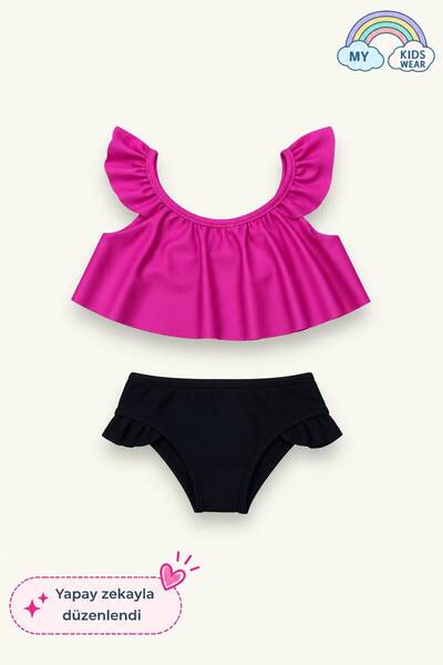 My Kids Wear Dvodijelni kupaći kostim sa detaljima volančića
