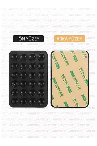 ARPEDO Vakumlu Telefon Tutucu - Silikon Vantuzlu - Güçlü Tutuş