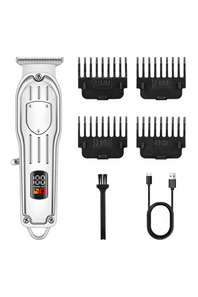 Choice8 T-03(Silver) Hair Clippers Electric Razor Shavers for Men USB Recharg...