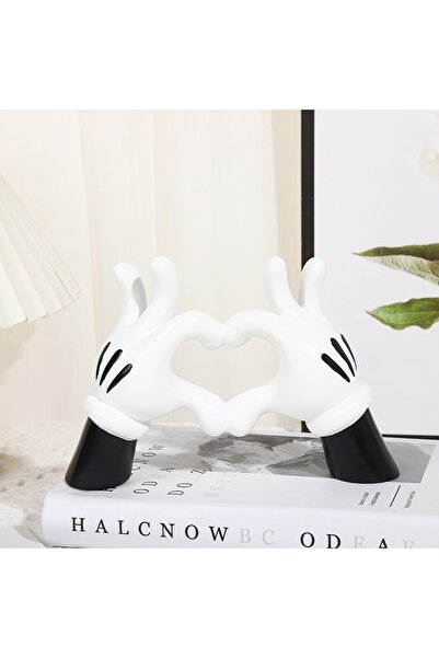 Choice Bixin Mickey Hand Cartoon Mickey Mouse Heart Hands Resin Statue Modern...