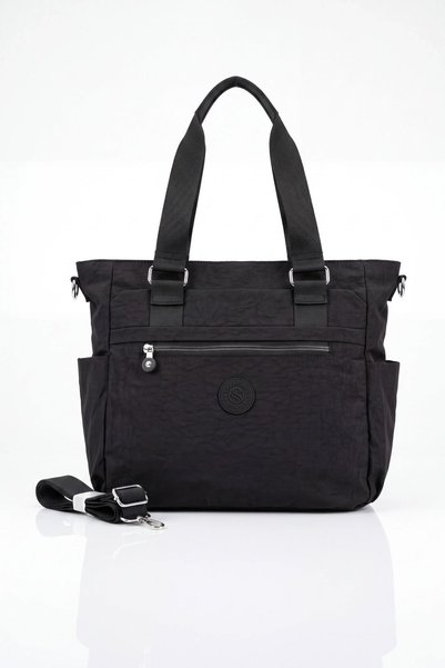 VIATOX Vx-023 Large Size Multi-Pocket Women's Shoulder Bag Black