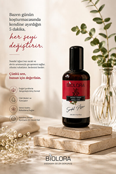 Biolora Sandal Ağacı Duyusal Haz Ve  Etkili Vücut Masaj Yağı 250ml.