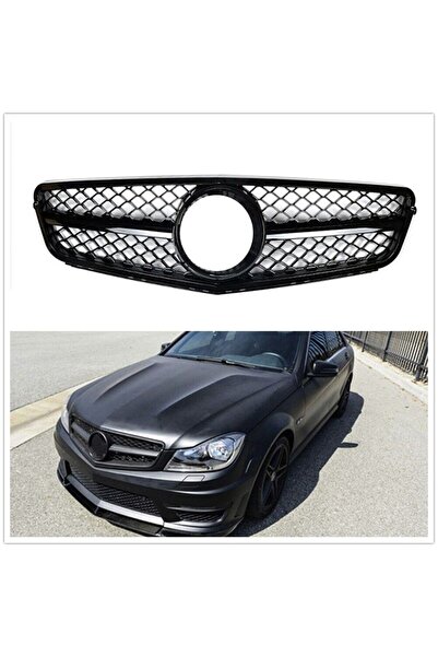 autogp Mercedes w204 c63 amg ön panjur ızgara seti pianoblack
