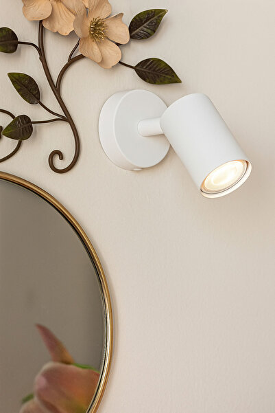 Tel Lighting Gu10 Tekli Metal Spot Aydınlatma, Beyaz