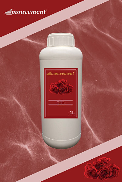 MOUVEMENT Gül Reed Diffuser Refill 1000 ml - Oda Kokusu Yedek Şişesi + 20 Ade...