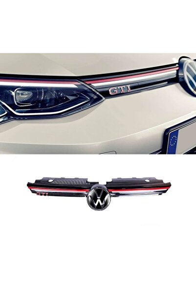 autogp Vw golf 8 gti ön panjur ızgara ledli kırmızı şerit 2020+