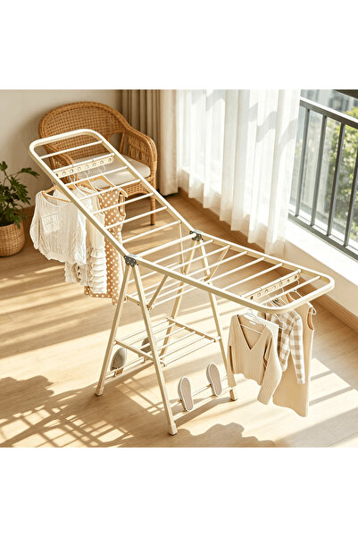 BESTONE Clothes Drying Racks, Large 3-Tier Folding Metal Laundry Drying Rack,...