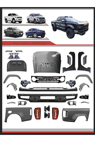 autogp Ford ranger t6 t7 t8 bronco body kit tampon seti komple