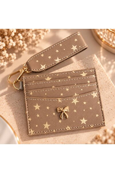 BAGS Women's Keyring Card Holder Wallet with Bow Detail, Faux Leather, Multi-...
