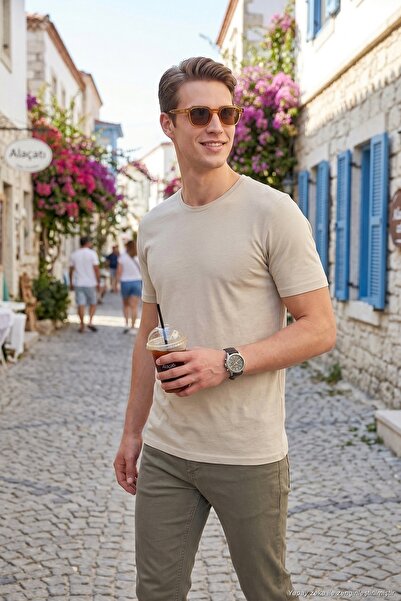 Buratti Cotton Crew Neck Basic t Shirt Men's t Shirt 59020001