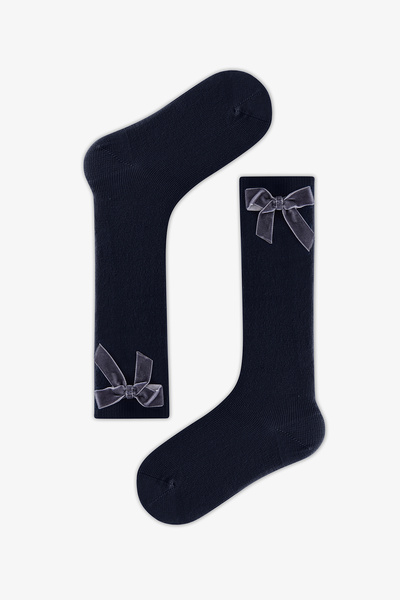 Penti Kız Çocuk Navy Ribbon Pantolon Çorabı