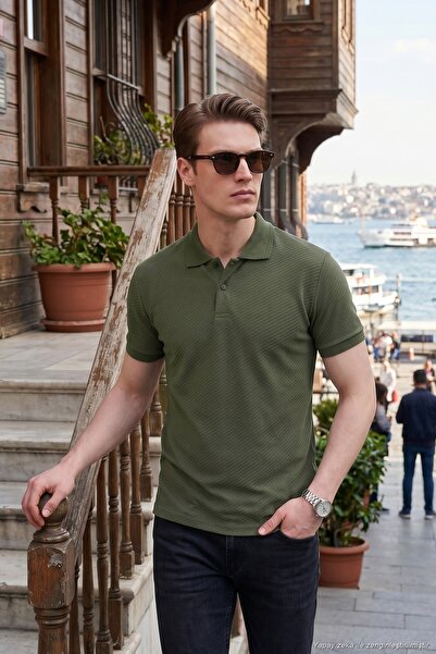 Buratti Cotton Short Sleeve Buttoned Polo t Shirt Men's Polo t Shirt 5904049